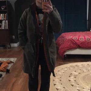 Merrell army green long jacket